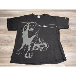 Vintage MGM Grand Shirt Black‎ Detroit Big Lion Logo 90s Y2K  Sz X